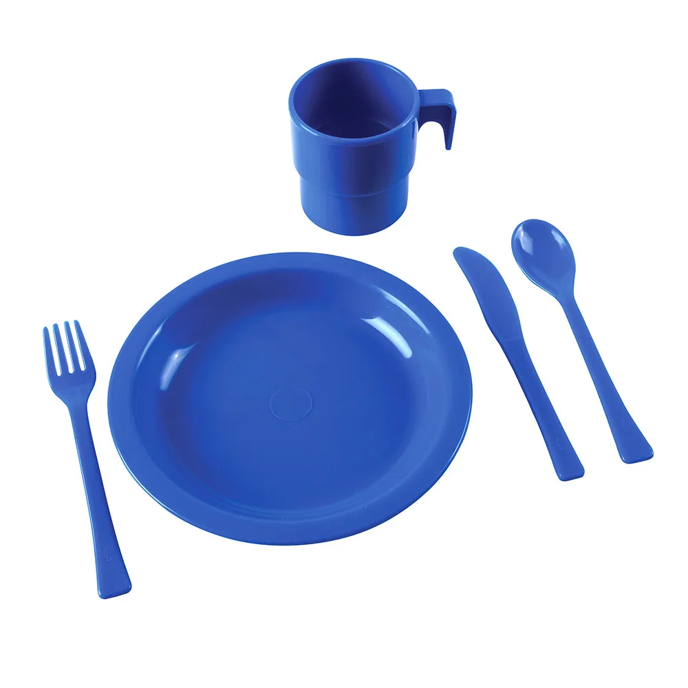 Indestructible Play Dishes For 12 | Durable, Dishwasher-Safe 60-Piece Classroom Set