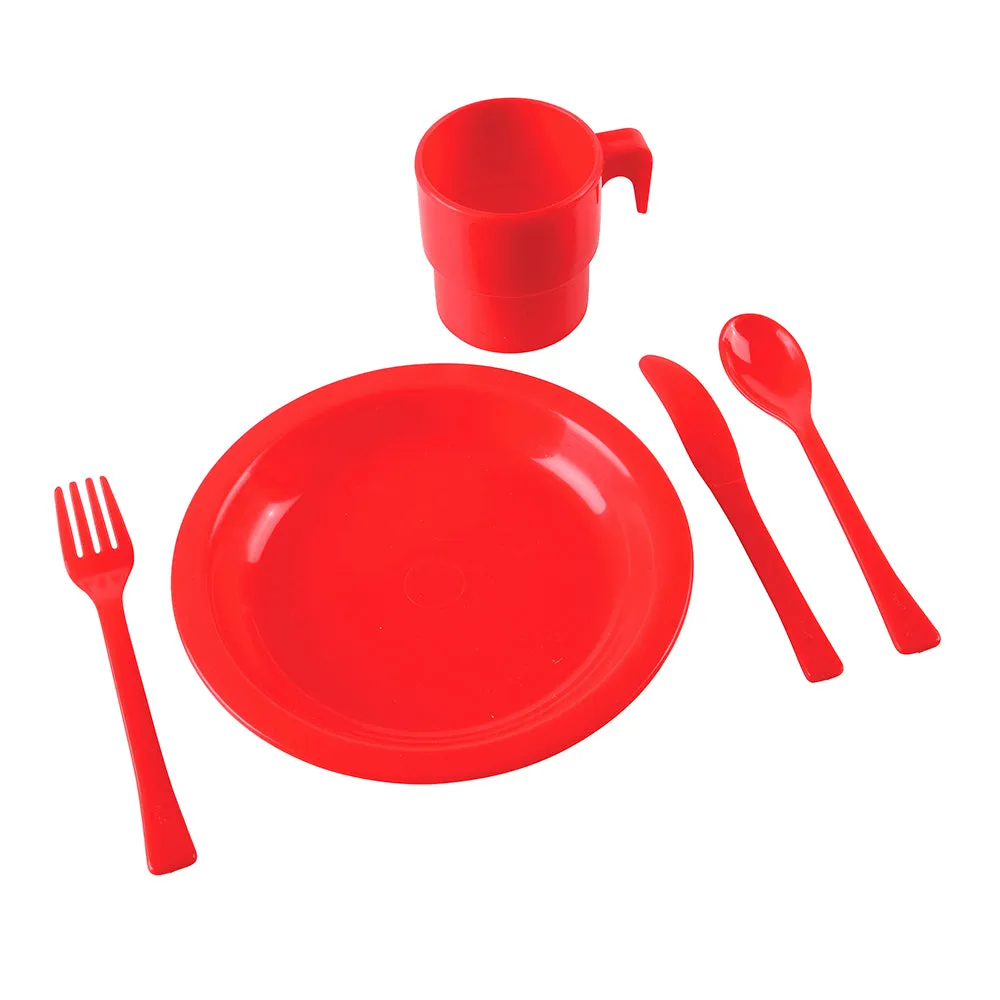 Indestructible Play Dishes For 12 | Durable, Dishwasher-Safe 60-Piece Classroom Set