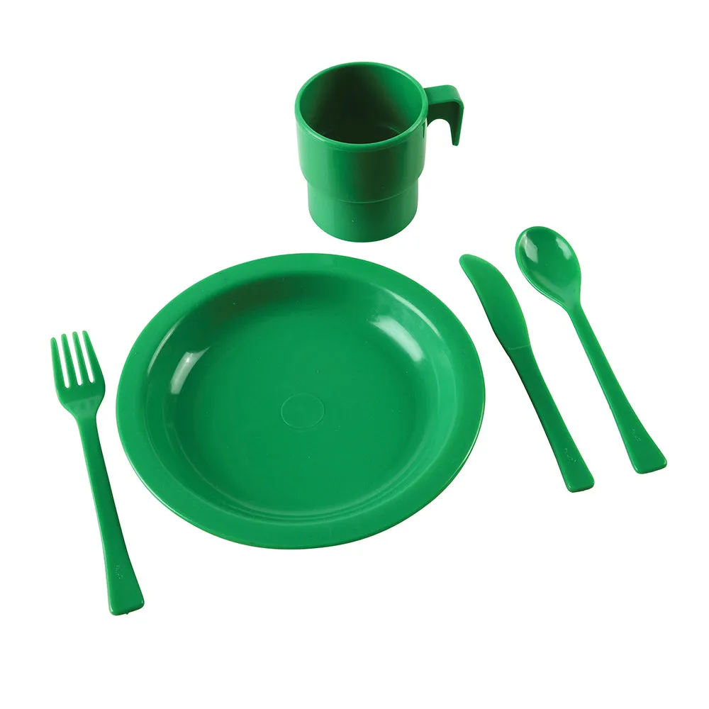 Indestructible Play Dishes For 12 | Durable, Dishwasher-Safe 60-Piece Classroom Set