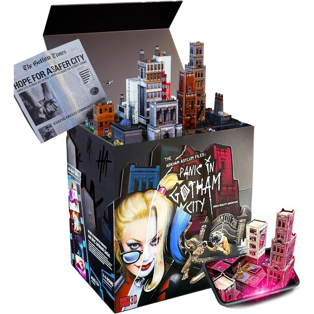 Infinite Rabbit Holes Arkham Asylum Files Panic in Gotham City Augmented Reality Board Game