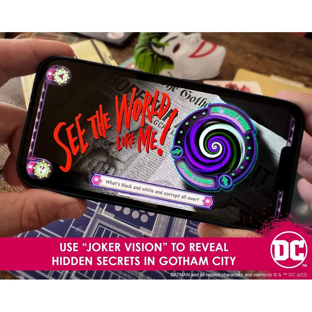 Infinite Rabbit Holes Arkham Asylum Files Panic in Gotham City Augmented Reality Board Game