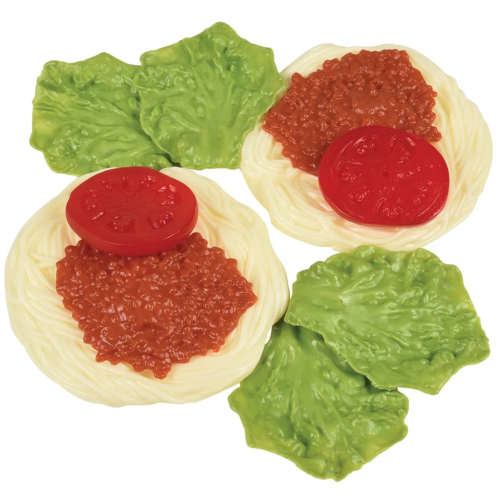Italian Dinner for Two | 10-Piece Realistic Play World Food Set