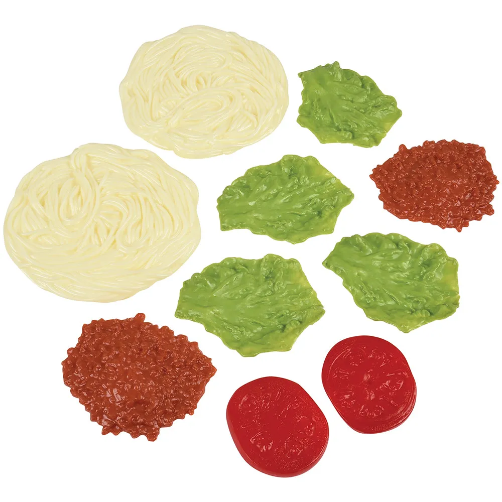 Italian Dinner for Two | 10-Piece Realistic Play World Food Set