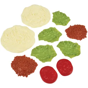 Italian Dinner for Two | 10-Piece Realistic Play World Food Set