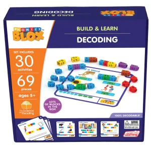 Junior Learning Rainbow Phonics Blox - Decoding Phase 3 - Educational Toy for Ages 5 