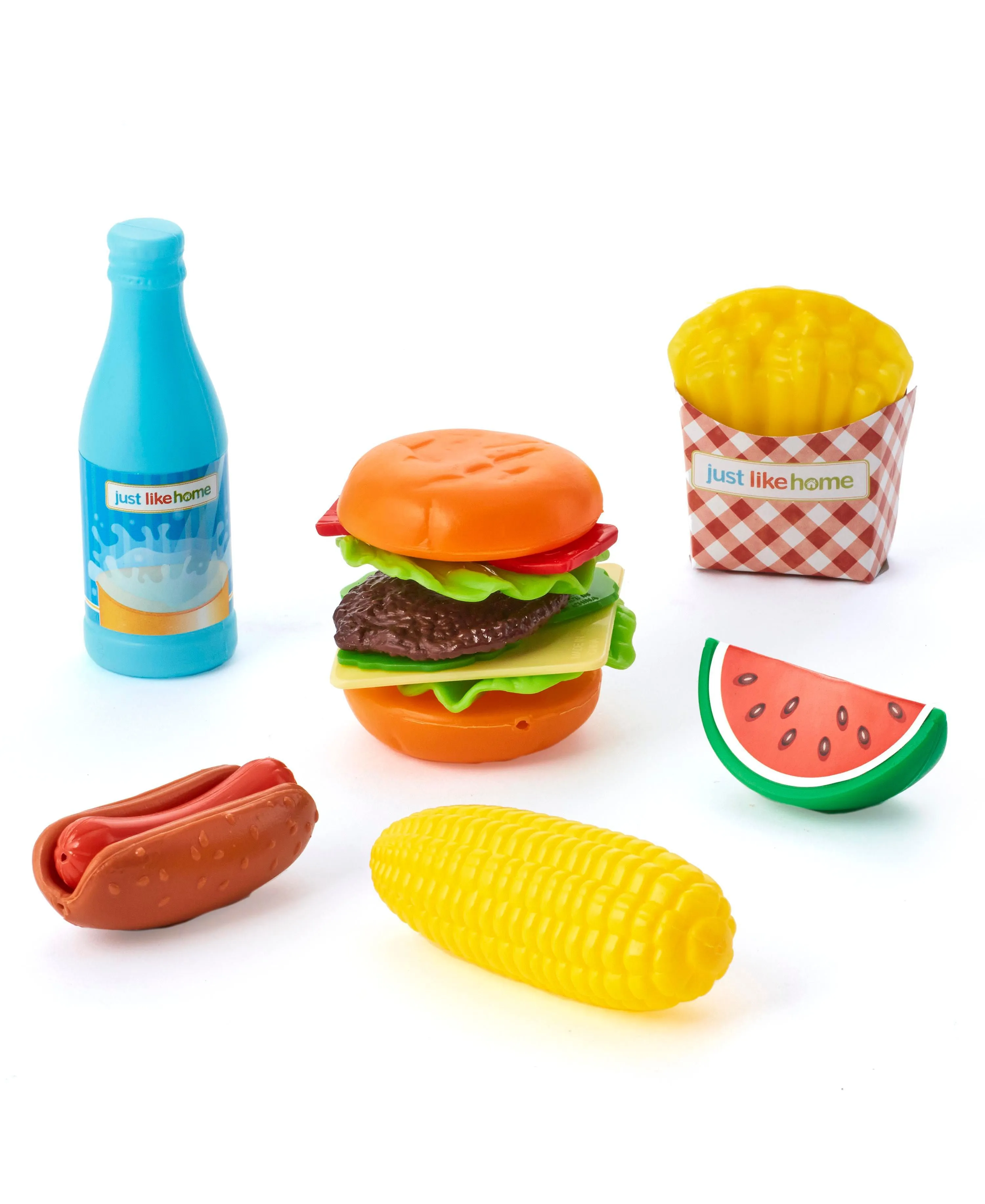 Just Like Home 120-Piece Deluxe Play Food Set – Ultimate Kitchen Pretend Play