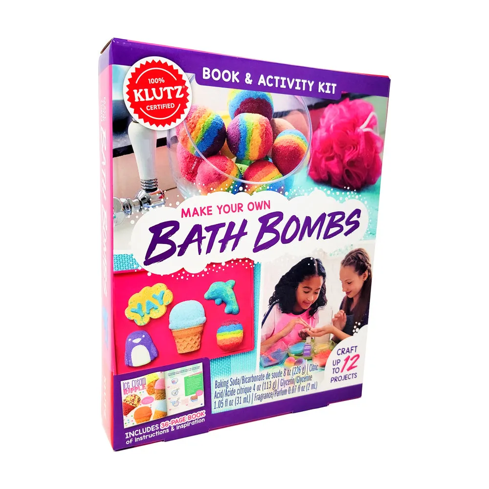 Klutz DIY Bath Bomb Creation Kit - Colorful Fizzing Bath Bombs