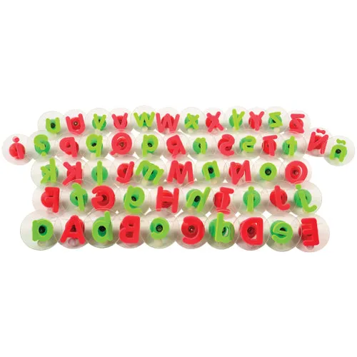 Knobbed Alphabet Stampers - Uppercase & Lowercase