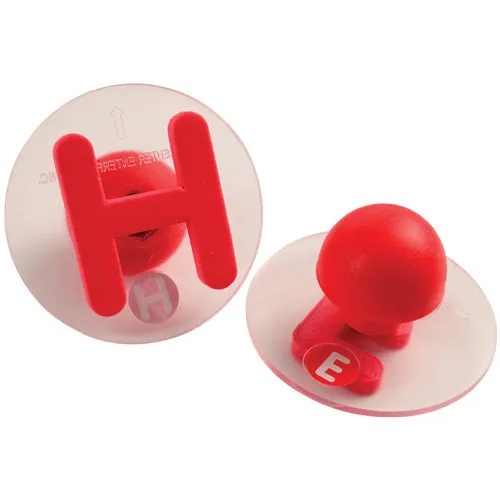 Knobbed Alphabet Stampers - Uppercase & Lowercase