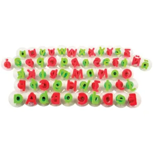 Knobbed Alphabet Stampers - Uppercase & Lowercase