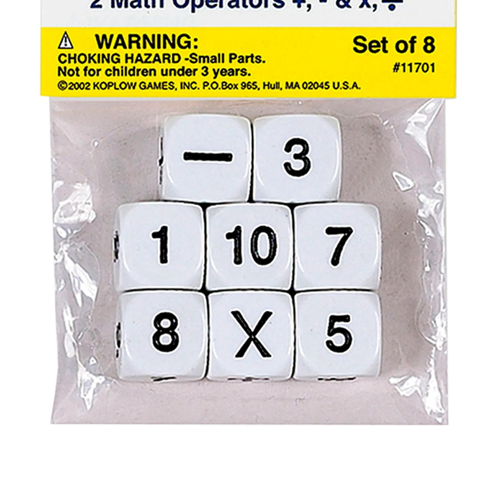 Koplow Games Educational Math Dice Set - STEM Learning - 48 Count