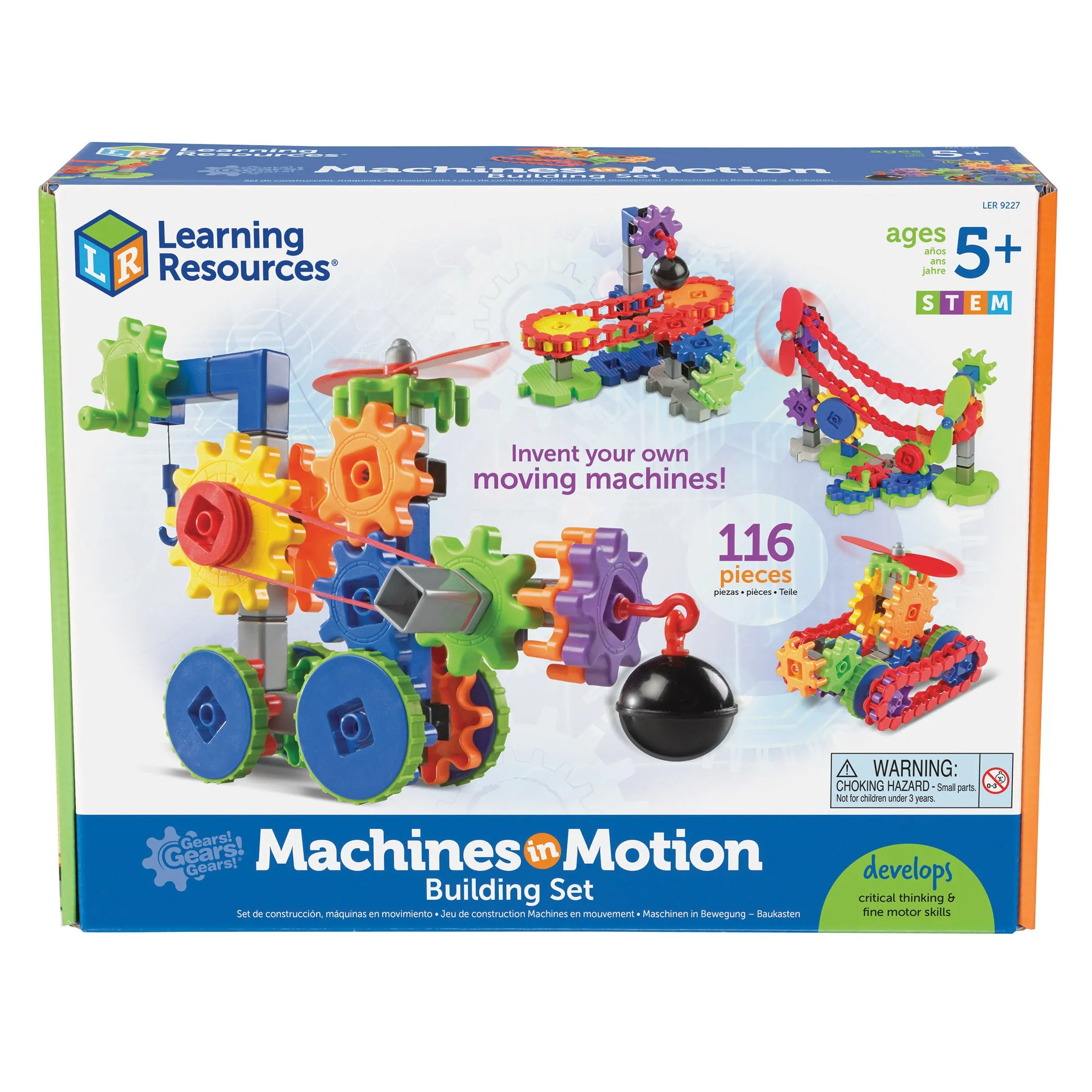 Learning Resources Gears! Gears! Gears! Machines in Motion - Creative Building Set