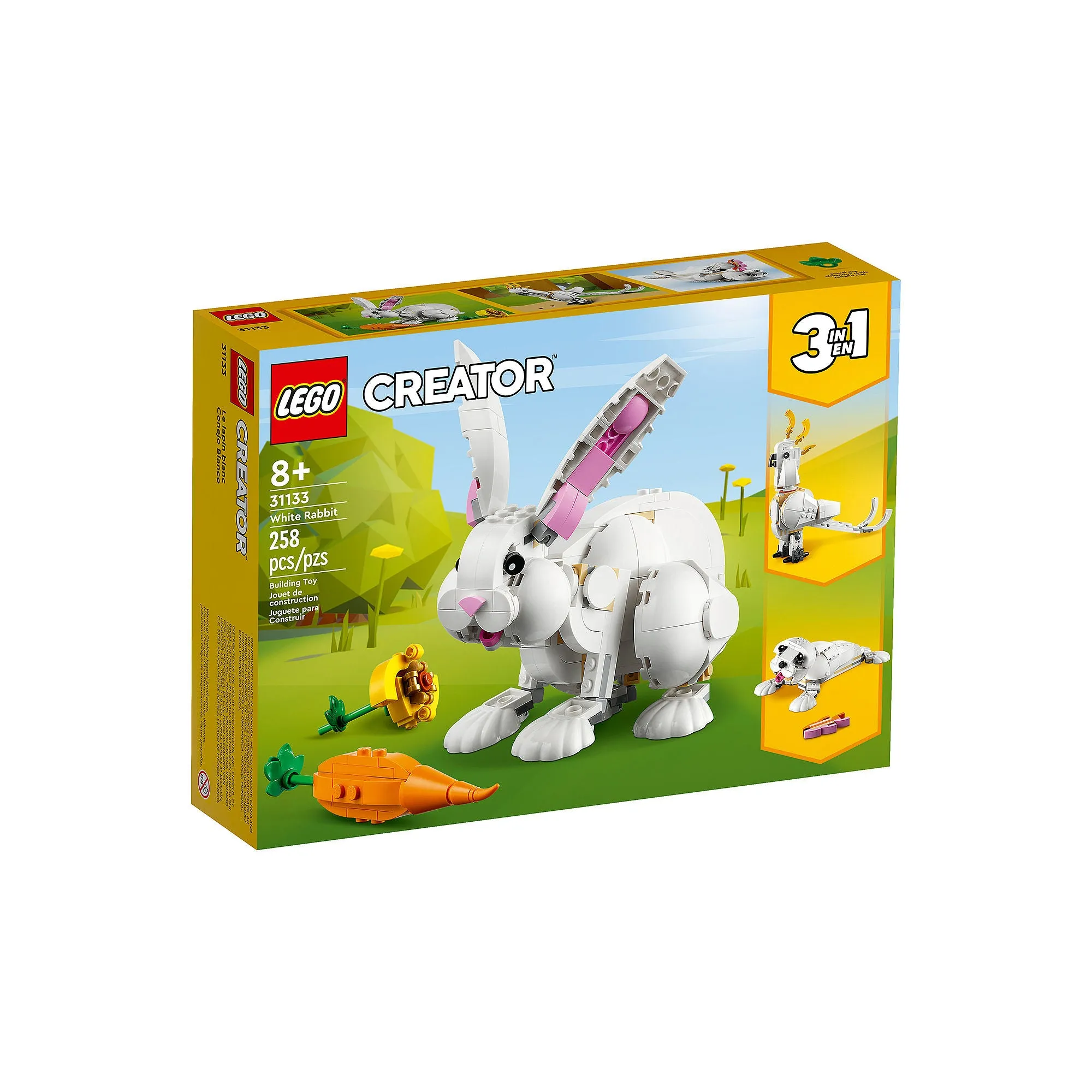 LEGO 6425607 Creator White Rabbit 31133 Toy Building Kit (258 Pieces)