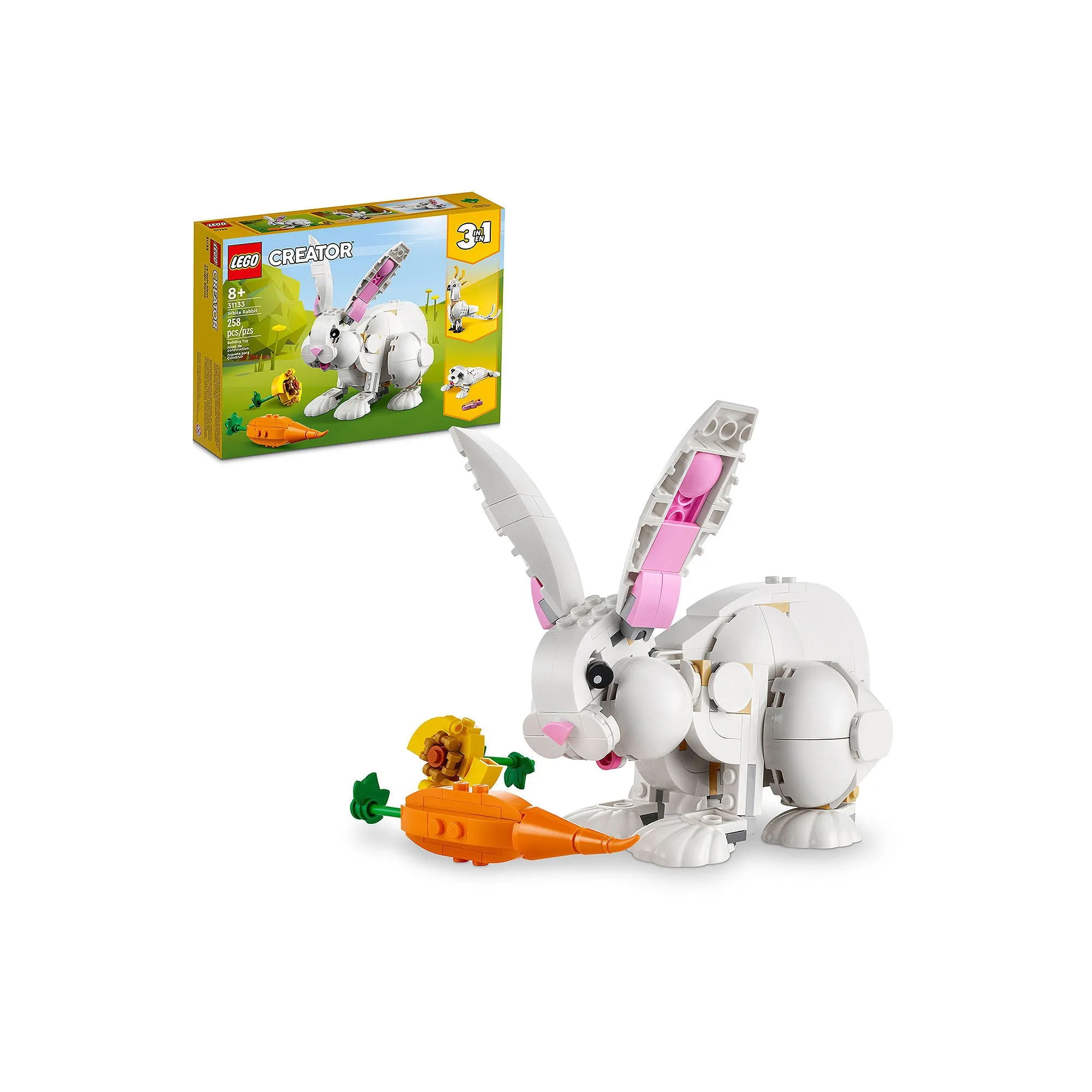 LEGO 6425607 Creator White Rabbit 31133 Toy Building Kit (258 Pieces)
