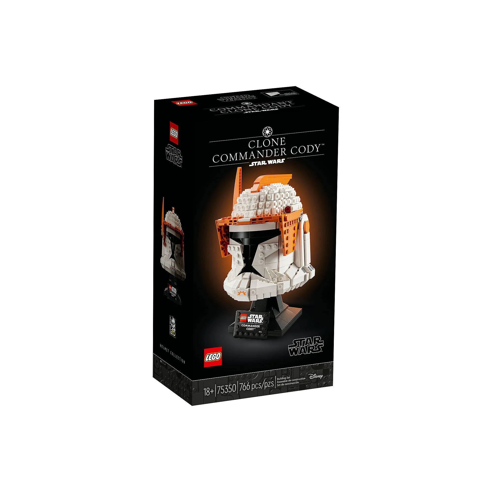LEGO 75350 Star Wars Clone Commander Cody Helmet Collectible Set for Adults, The Clone Wars Memorabilia, Collection Gift Idea, Decor Display
