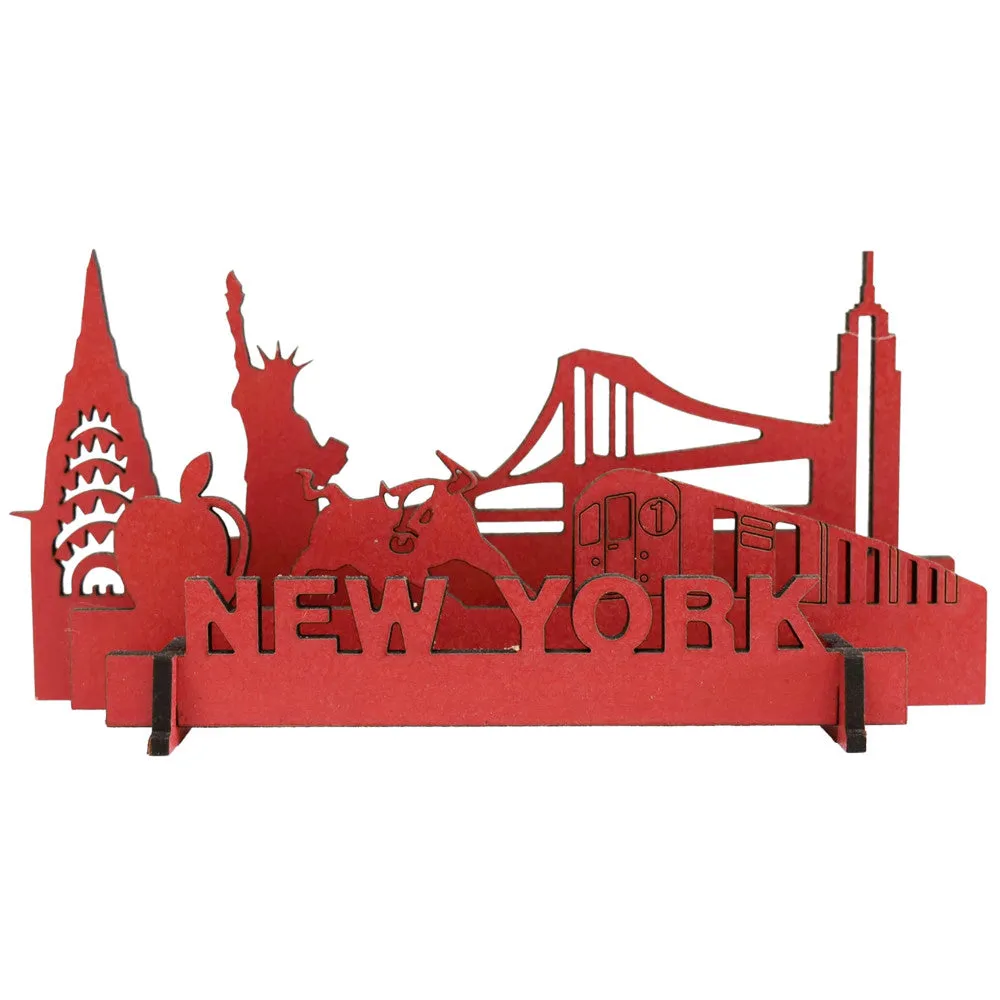Little & Wood: Woodlet 3D New York City Wooden Model Kit, Medium