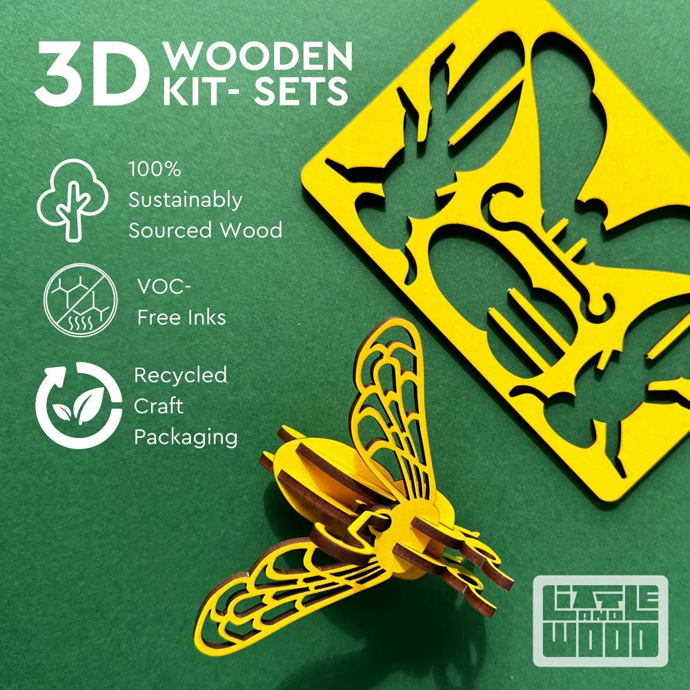 Little & Wood: Woodlet 3D New York City Wooden Model Kit, Medium