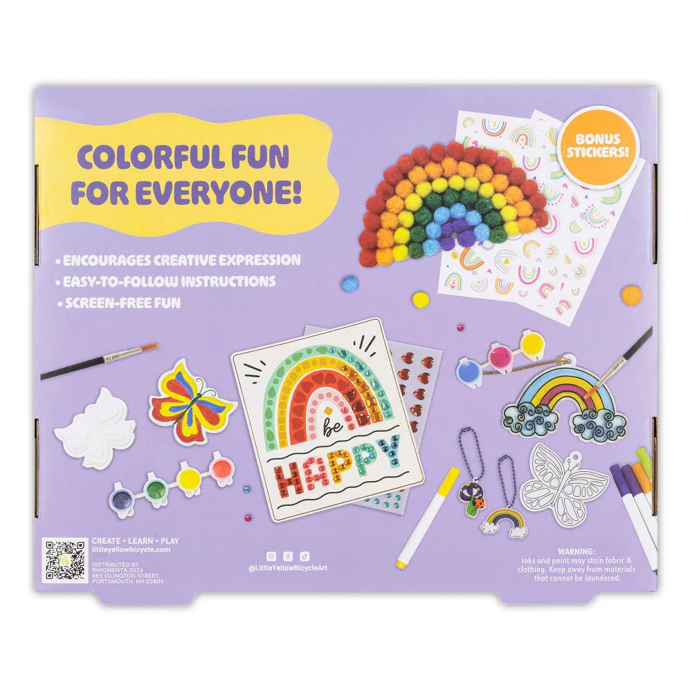 Little Yellow Bicycle Rainbow Explorer 5-in-1 Craft Kit - Colorful
