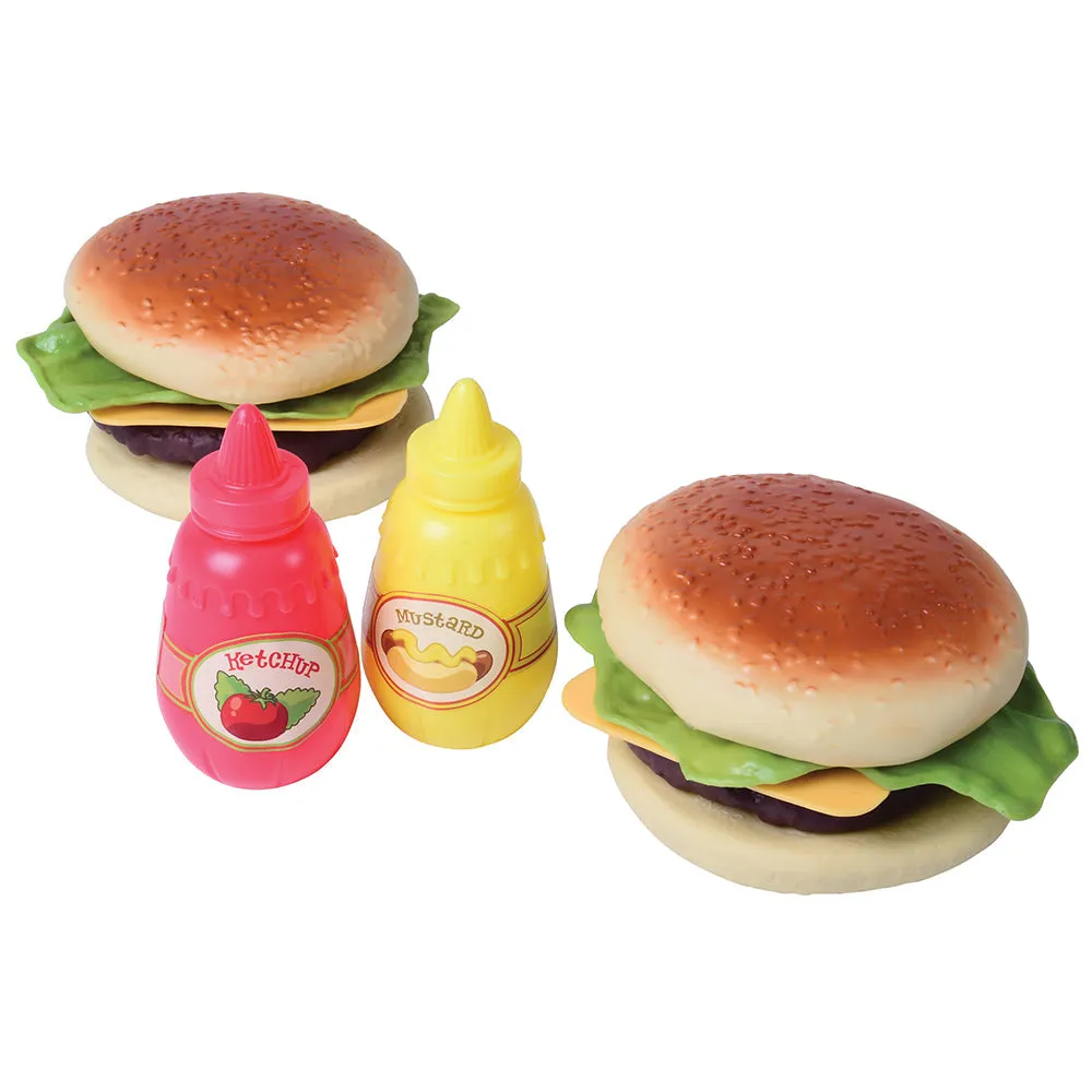 Lunch-Time Favorites Pretend Food Set | 46-Piece Vinyl Play Food