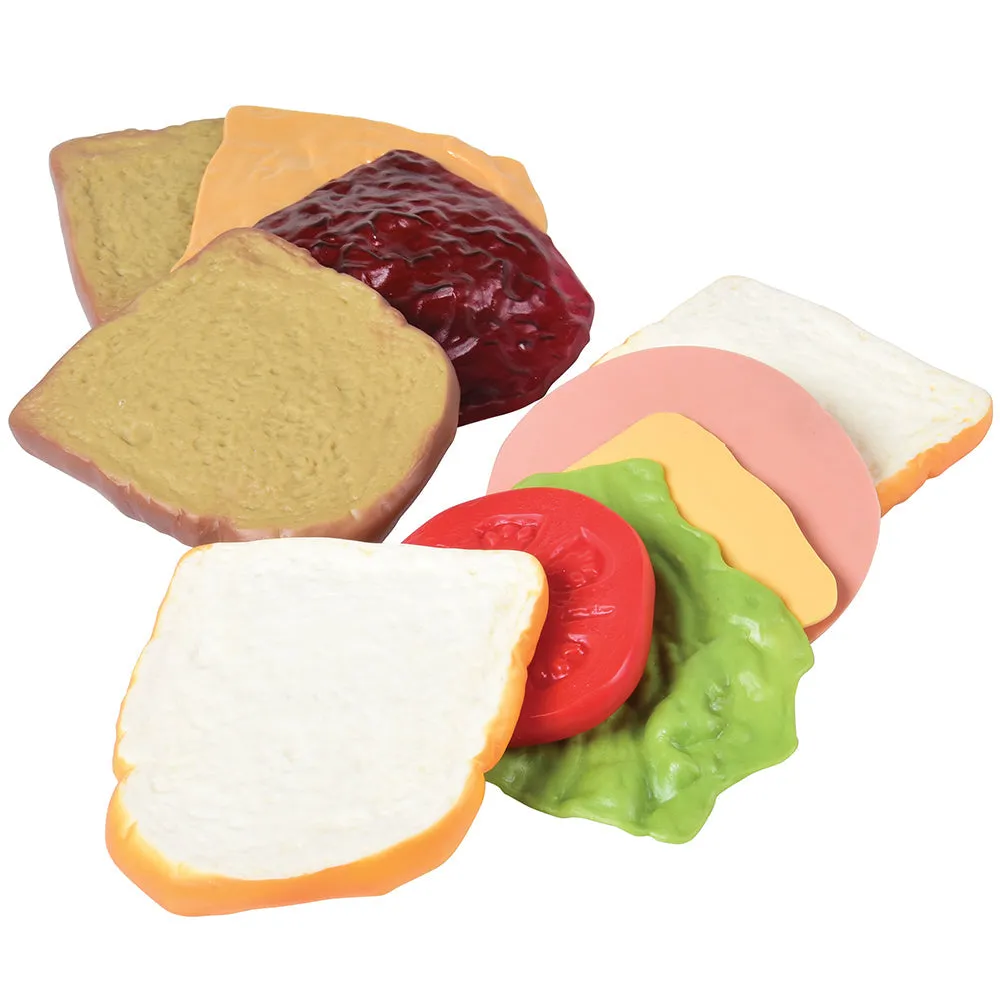 Lunch-Time Favorites Pretend Food Set | 46-Piece Vinyl Play Food