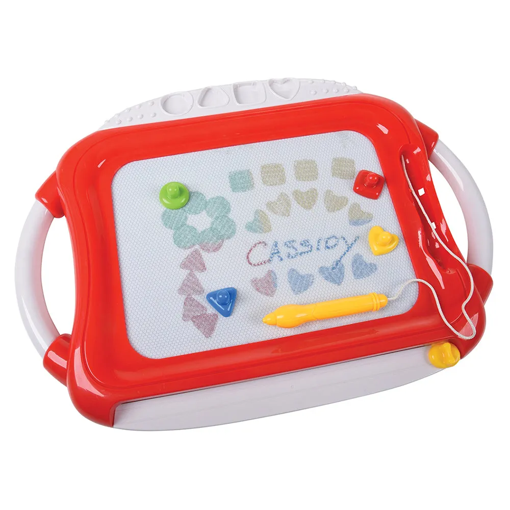 Magnetic Writing & Drawing Boards Classroom Bundle | Set of 6 Sketcher Boards with Stylus & Shape Stampers