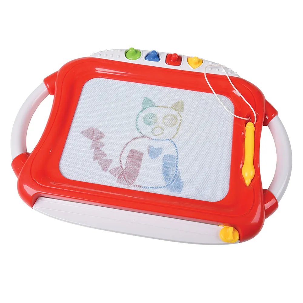Magnetic Writing & Drawing Boards Classroom Bundle | Set of 6 Sketcher Boards with Stylus & Shape Stampers