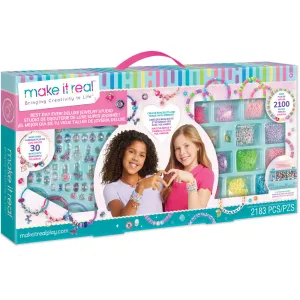 Make It Real Best Day Ever! Deluxe Jewelry Studio 2183pcs DIY Craft Kit