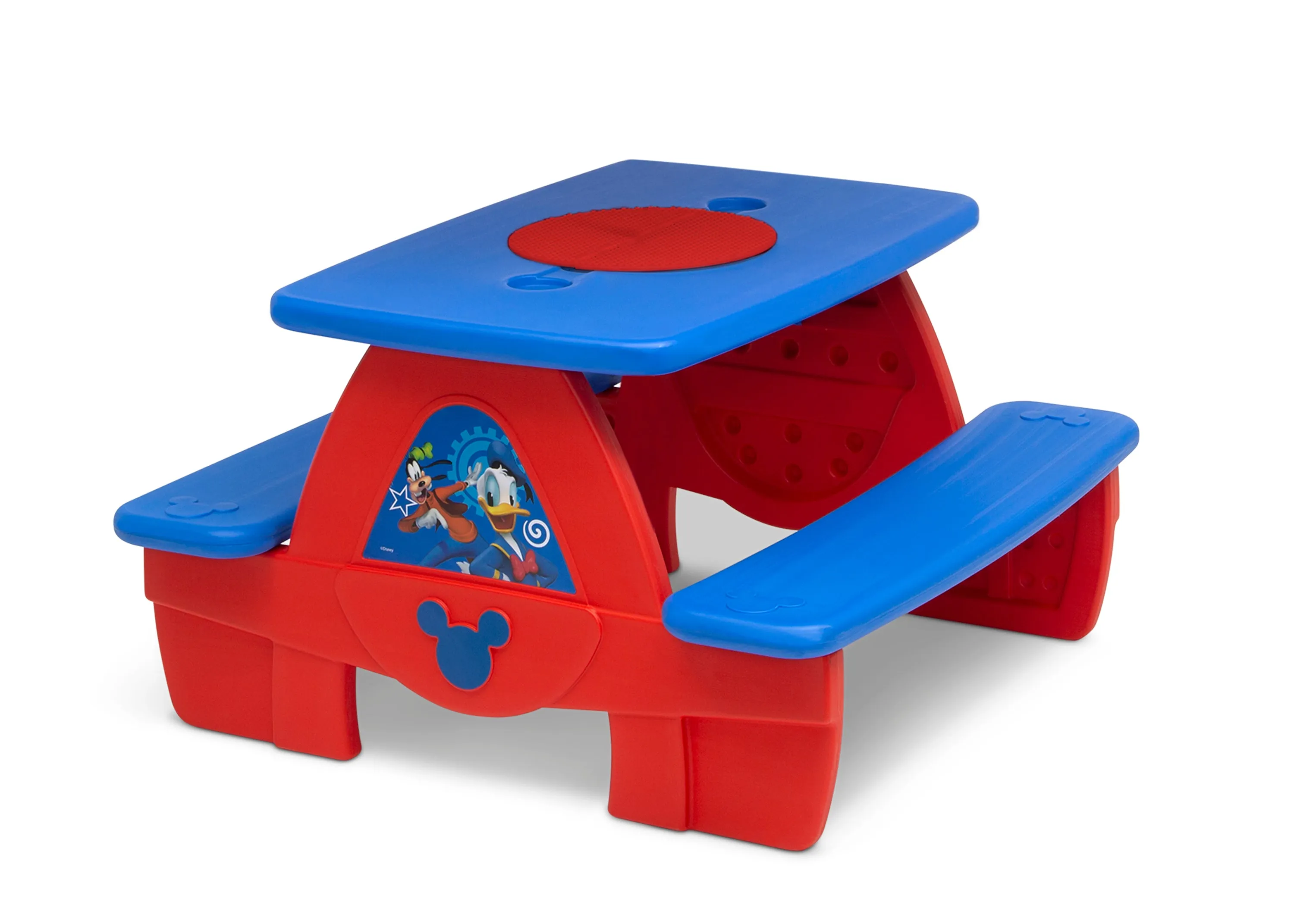 Mickey Mouse 4 Seat Activity Picnic Table with LEGO Compatible Tabletop