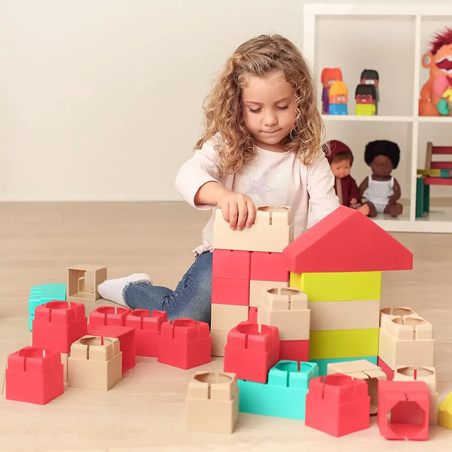 Miniland ECO Super Kim Bloc 40-Piece Bioplastic Building Set