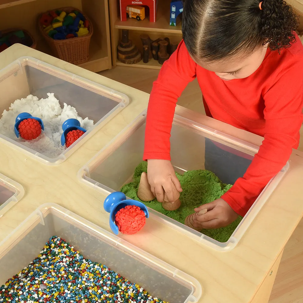 Mobile Sensory Table with Trays & Lids