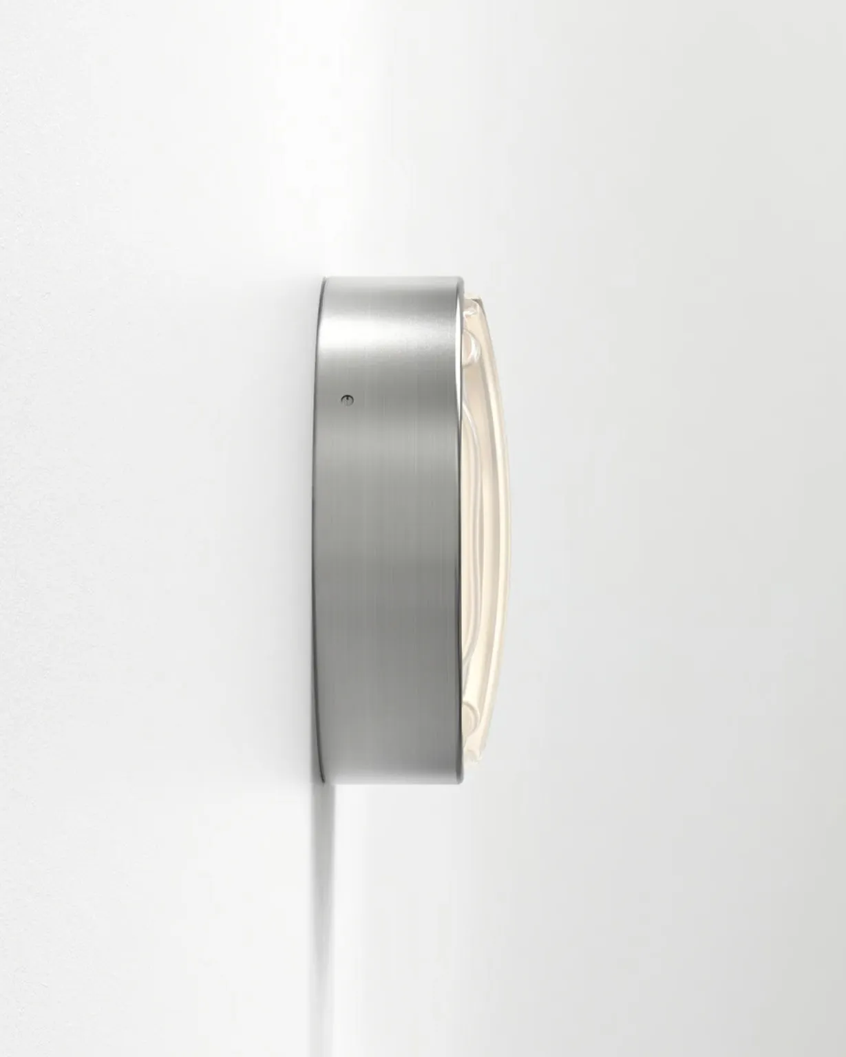 Modern Wide-Ribbed Glass Bunker Light