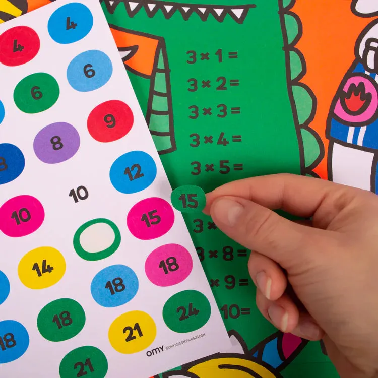 MULTIPLICATION STICKER POSTER