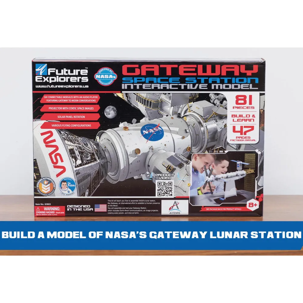 NASA Future Explorers: Gateway Space Station Interactive Model - Build & Learn STEM Toy for Ages 8 