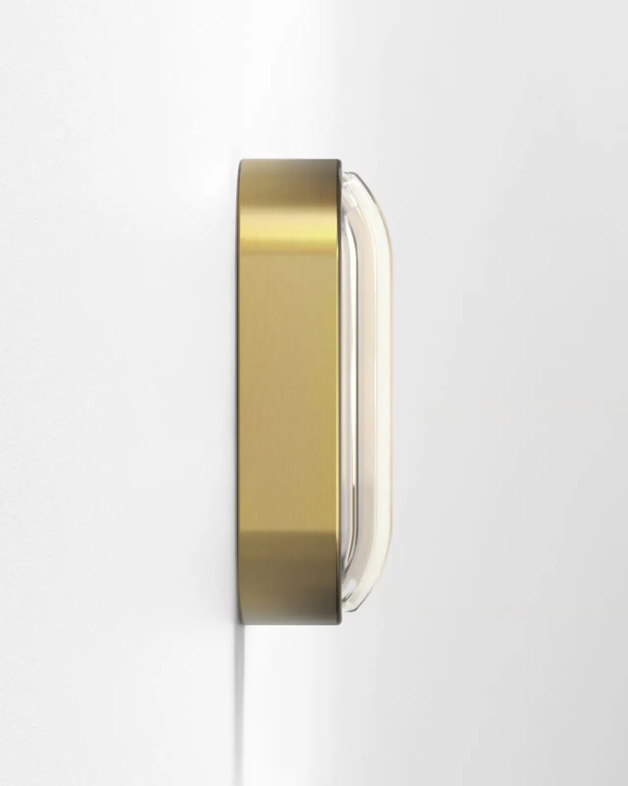 Oval Wide-Ribbed Glass Bulkhead Light