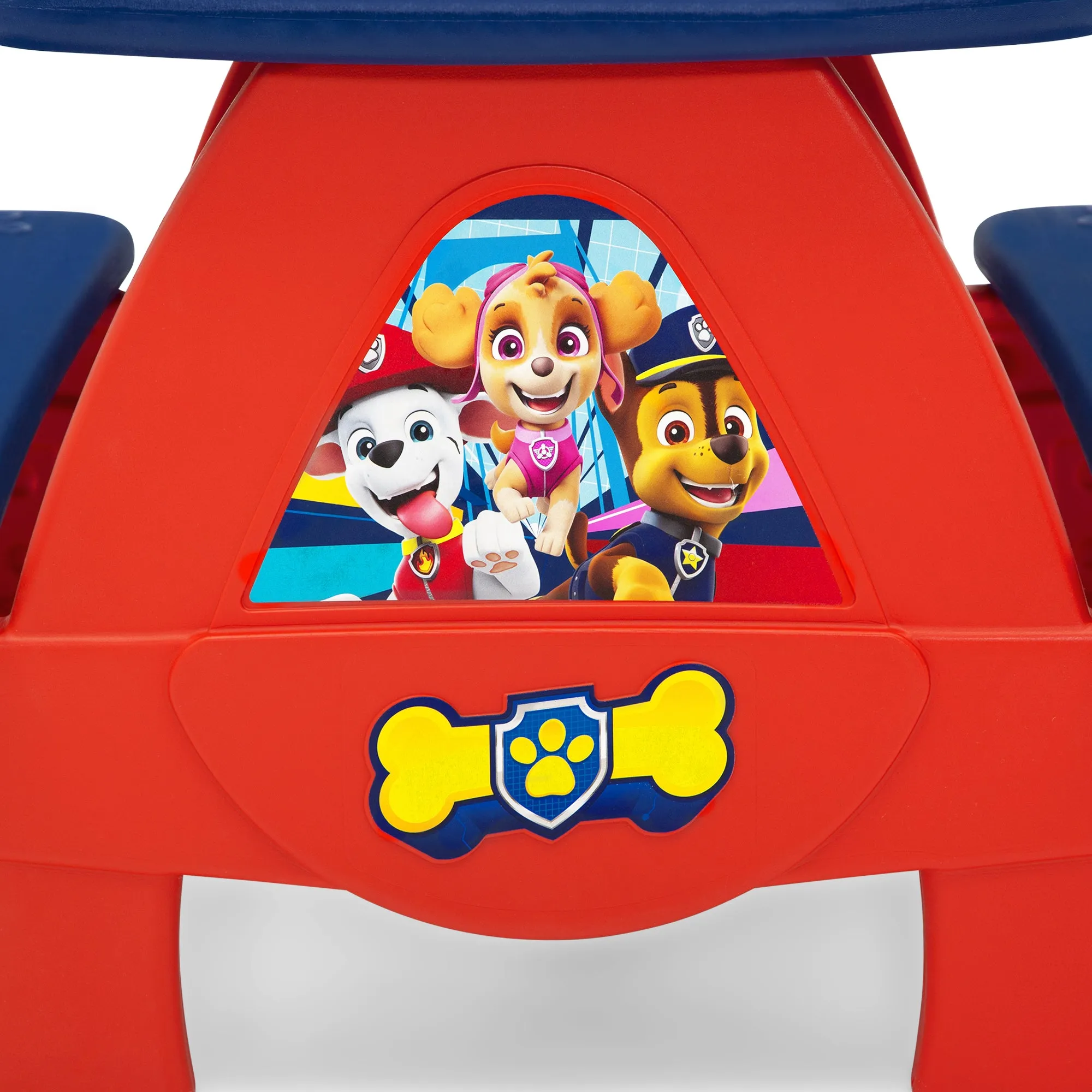 PAW Patrol 4 Seat Activity Picnic Table with LEGO Compatible Tabletop
