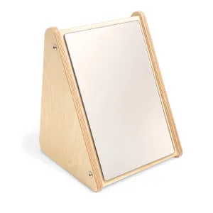 Peek-A-Boo Angled Mirror with Eco-Friendly Wooden Stand