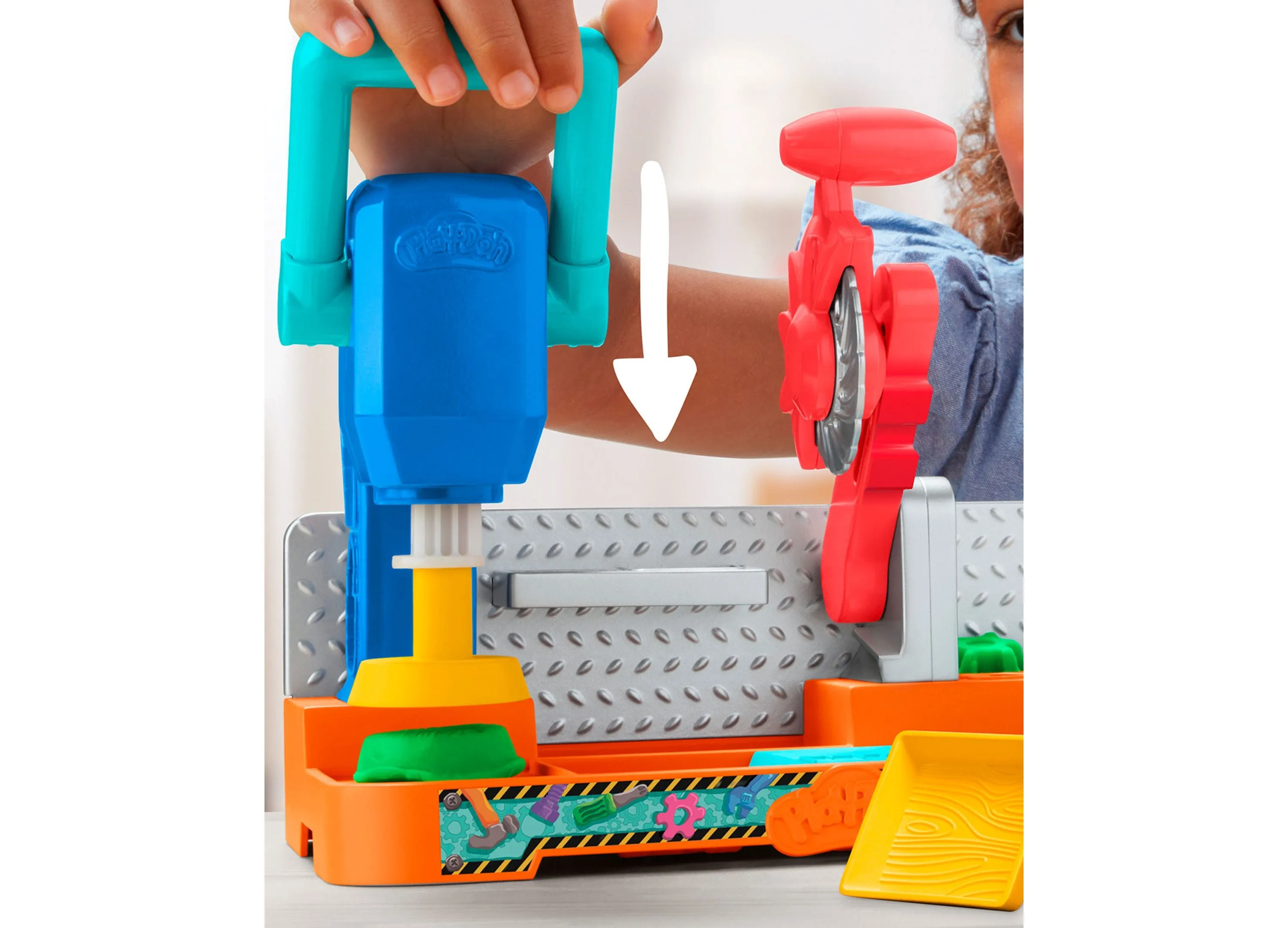 Play-Doh Stamp N Saw Tool Bench Creativity Set