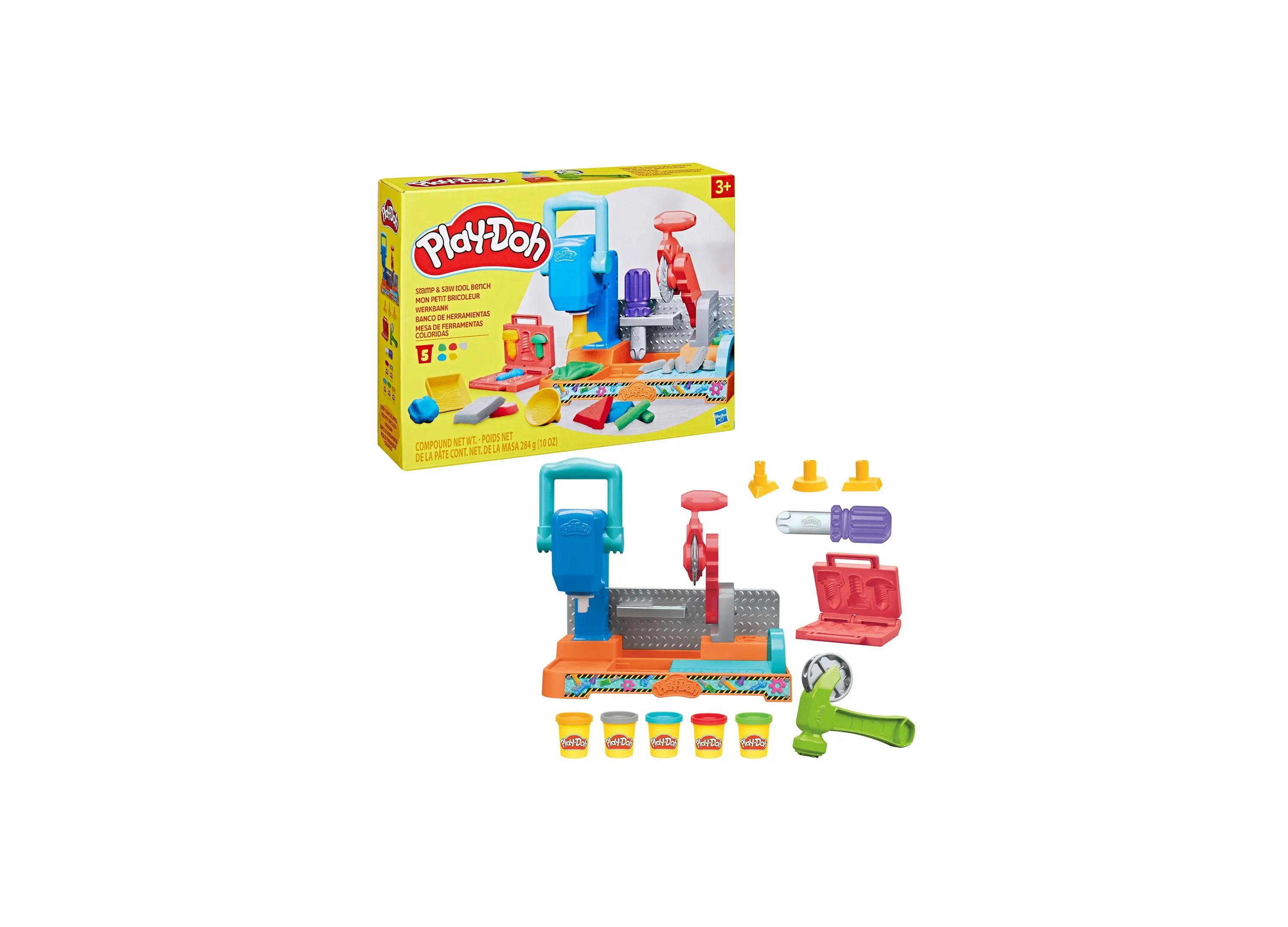 Play-Doh Stamp N Saw Tool Bench Creativity Set