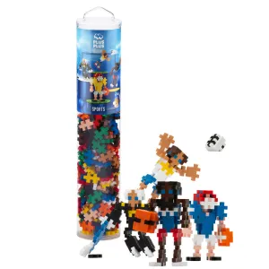 Plus-Plus Sports Mix Instructed Play Tube, 240 Pieces for Kids Ages 5 