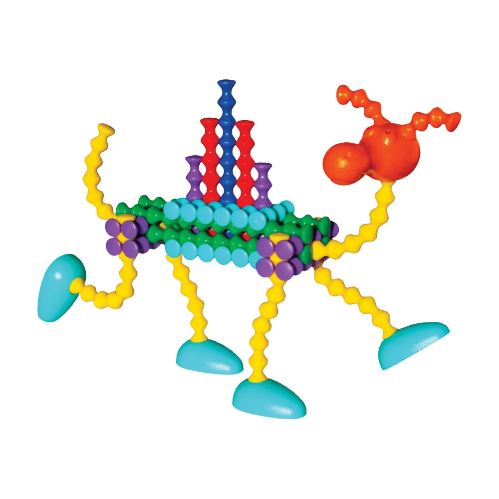 Popular Playthings Playstix Flexible Set - 68 Piece Construction Toy