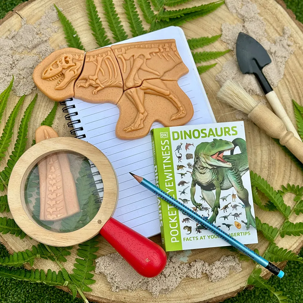 Prehistoric Fossil Dig & Build Set | 6 Dinosaur Skeletons Puzzle Kit
