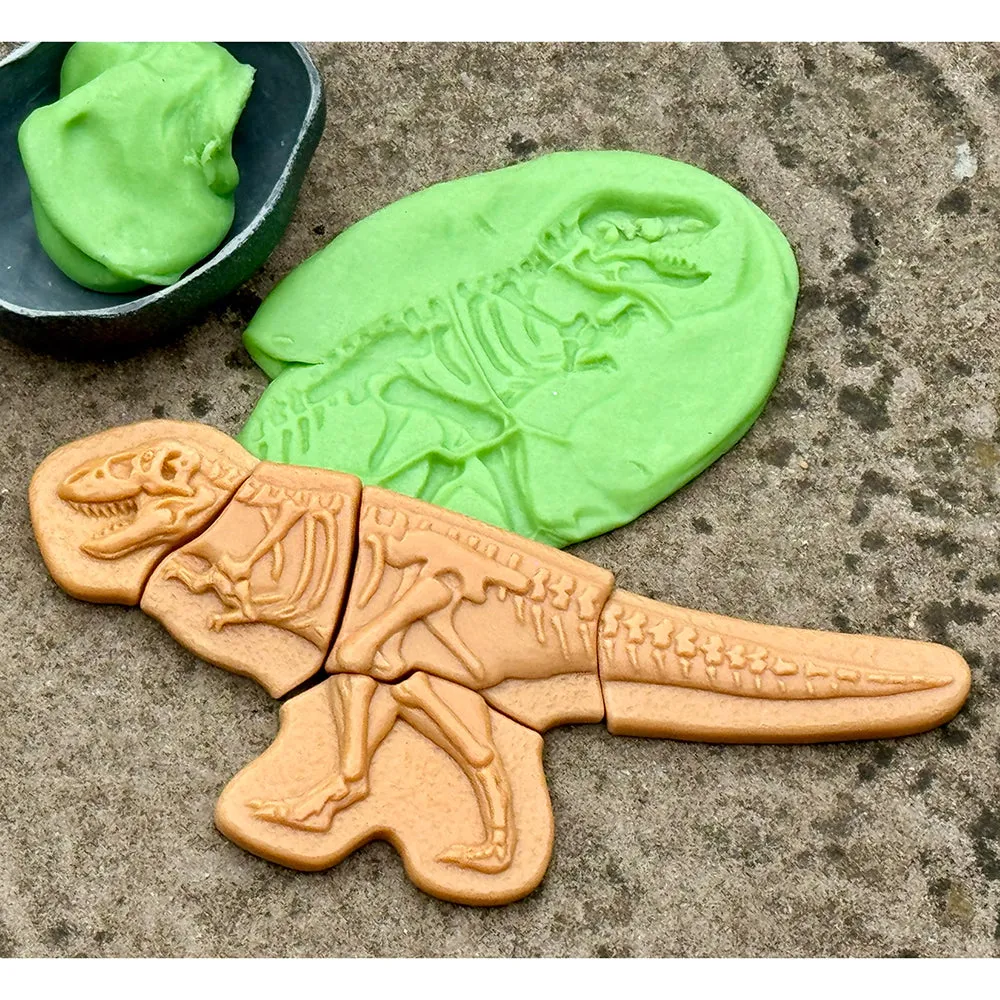 Prehistoric Fossil Dig & Build Set | 6 Dinosaur Skeletons Puzzle Kit