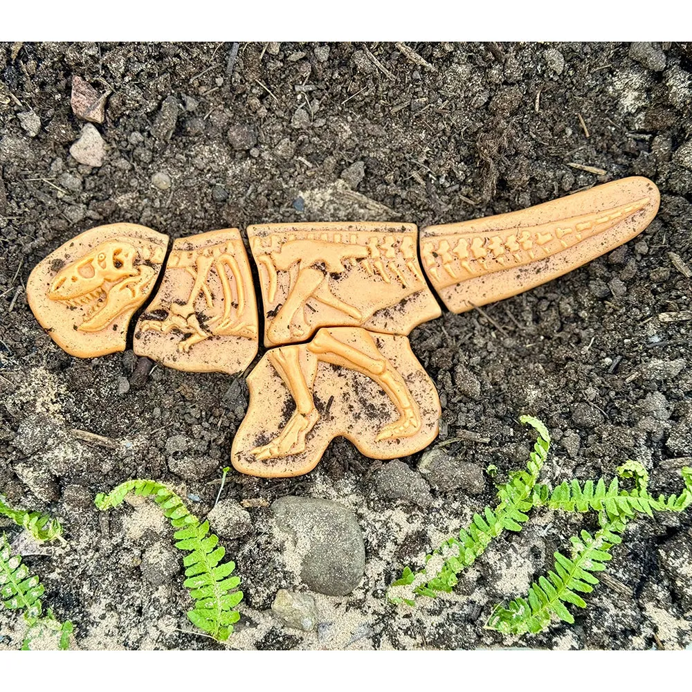 Prehistoric Fossil Dig & Build Set | 6 Dinosaur Skeletons Puzzle Kit