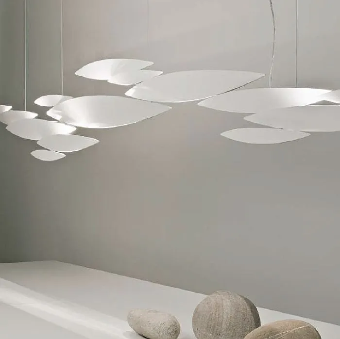 "I lucci Argentati" Modern Suspension Ceiling Light By Terzani