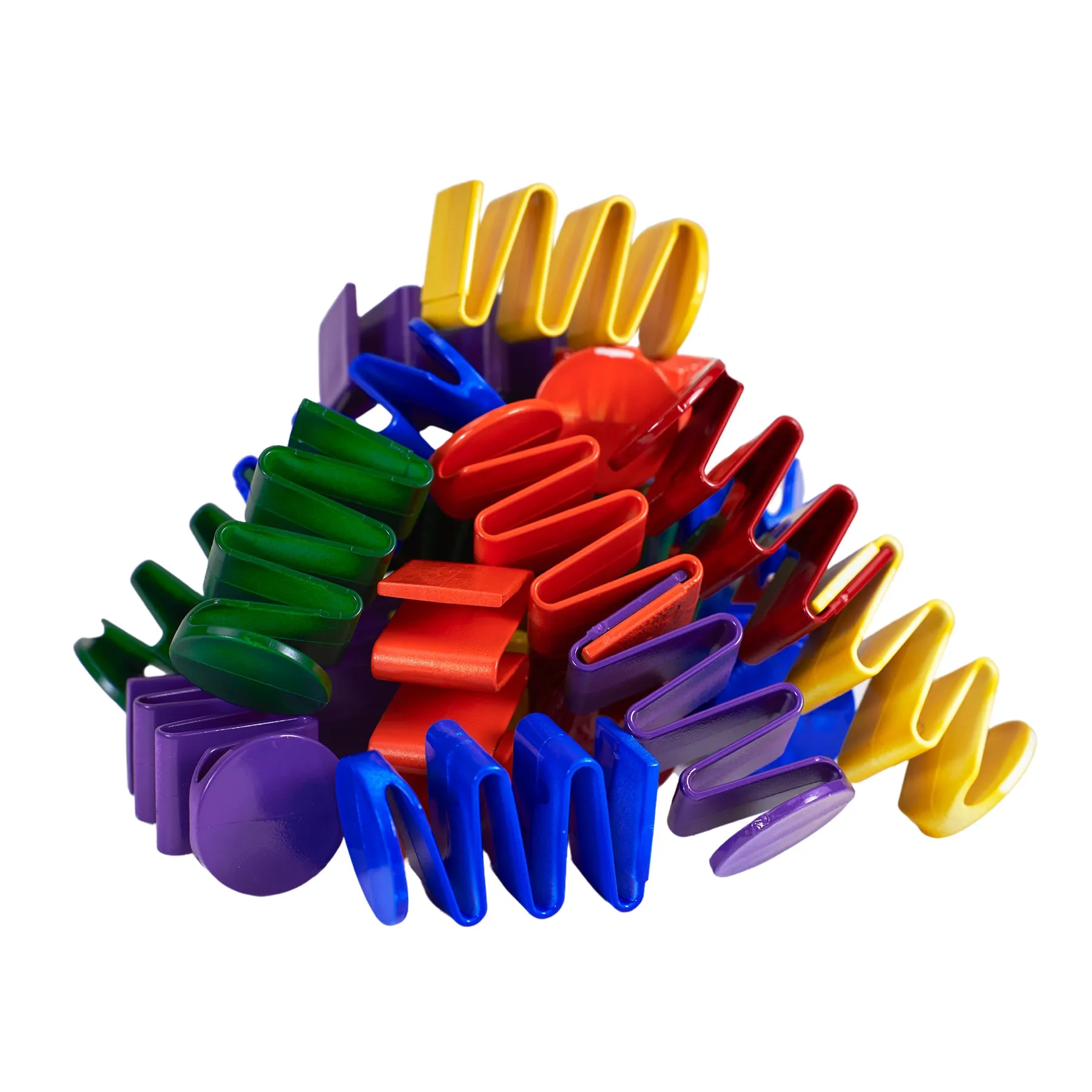 Roylco Colorful Spring-Loaded Building Blocks – 24 Piece Set