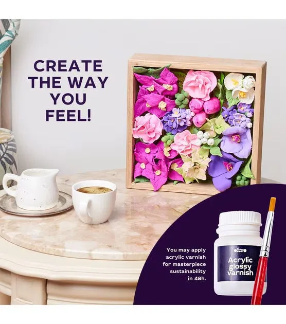 Sensory Art: Wood & Craft Flowers
