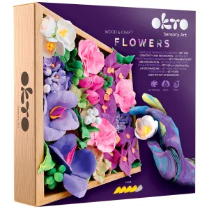 Sensory Art: Wood & Craft Flowers