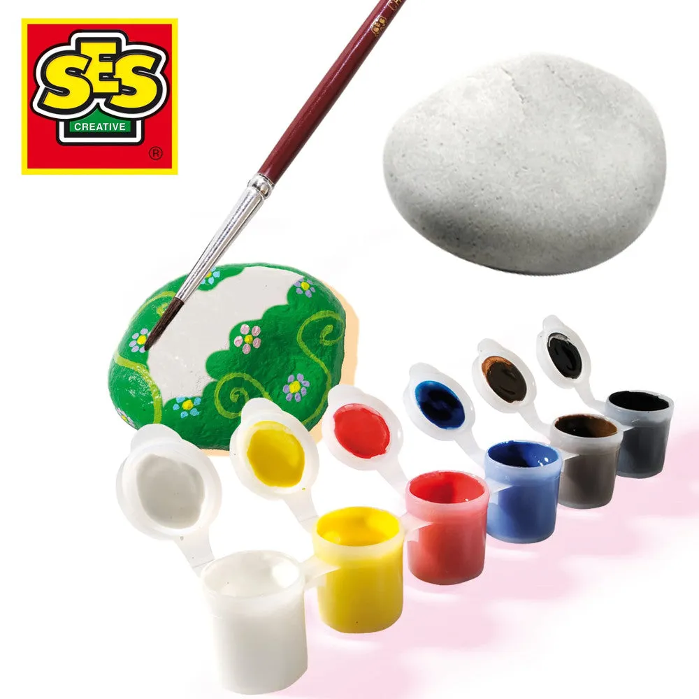 SES Creative Rock Art Painting Stones Kit - DIY Crafts Set for Kids