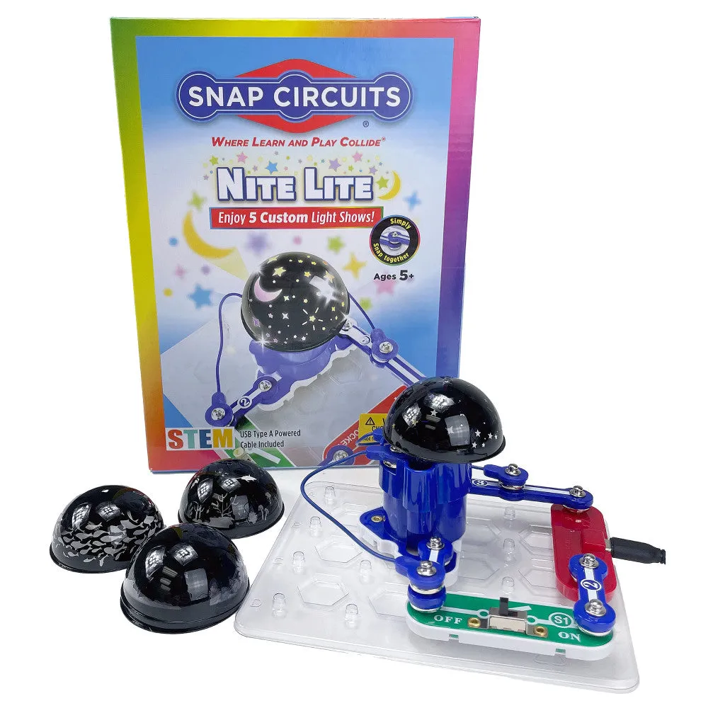 Snap Circuits Nite Lite - DIY Night Light Kit - STEM Educational Toy for Kids 5 