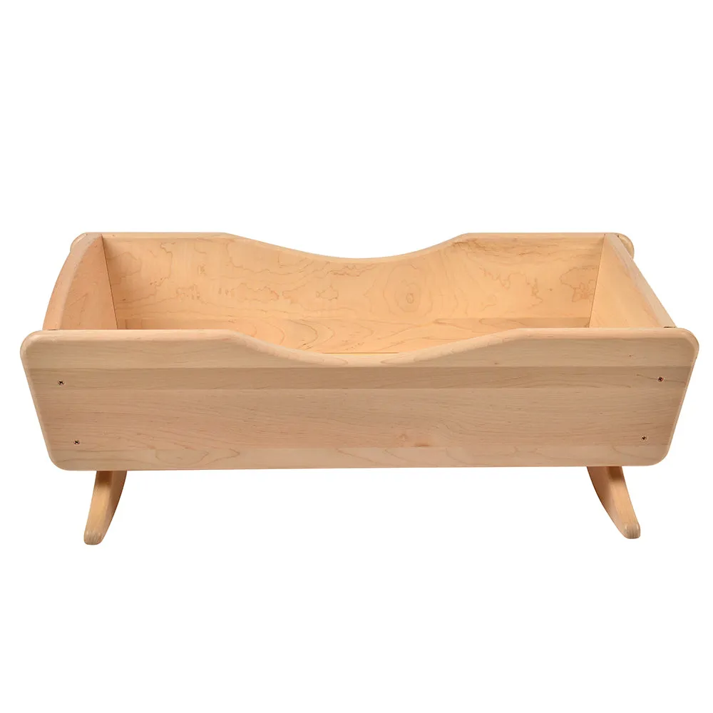 Solid Maple Doll Cradle